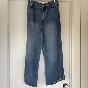 Splendid weekend lounge drawstring high rise wide leg jeans